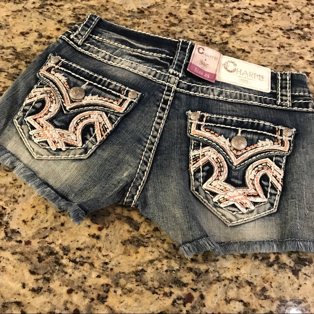 NWT Charme By Grace in LA Jean Shorts Size 25
